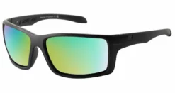 Dirty Dog Knuckle Polarised Sunglasses - Black/Green Mirror