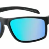 Dirty Dog Blast Polarised Sunglasses - Black/Ice Blue Mirror