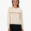 Rip Curl Melting Waves Long Sleeve Womens T-Shirt - Off White