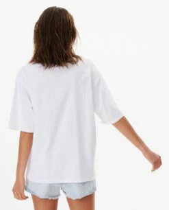 Rip Curl Surf Spray Womens Heritage T-Shirt - Off White -UK Surfing Equipment Sales Store 96756 00fwte 3262 3