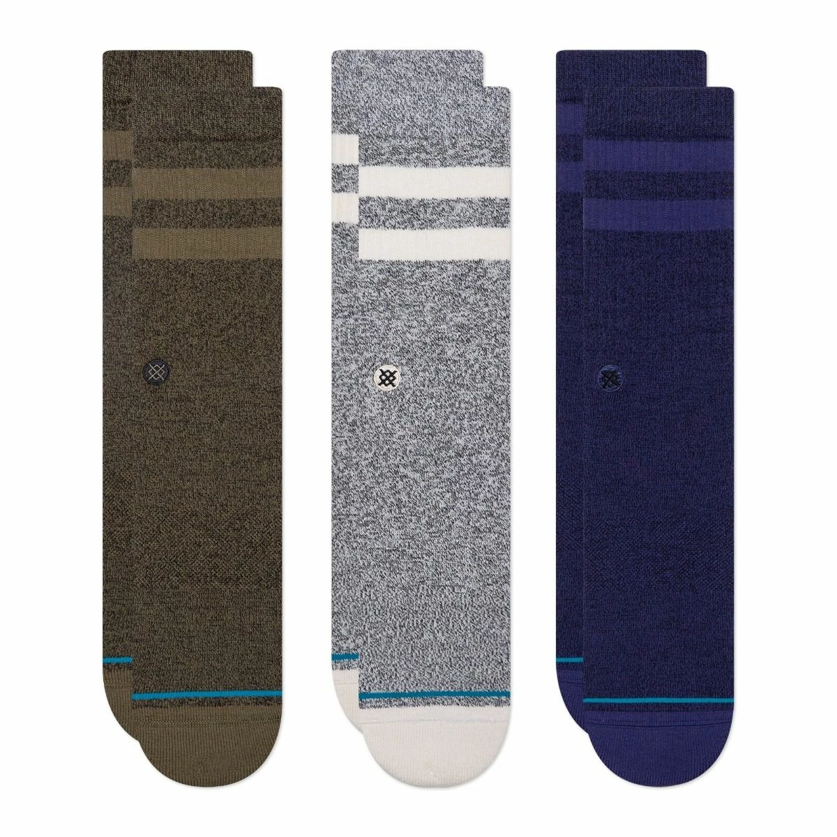 Stance The Joven 3 Pack Socks - Grey 1 Stance The Joven 3 Pack Socks - Grey