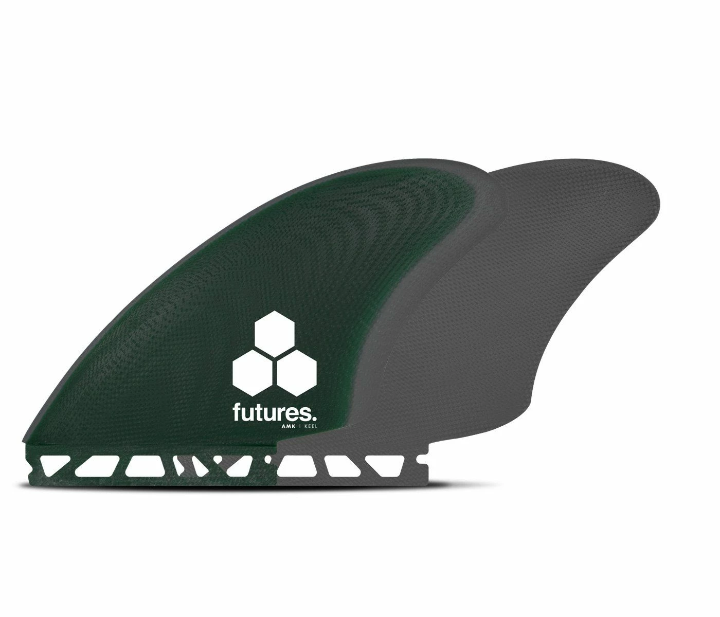Futures Al Merrick Keel Twin Fins - Green/Grey 1 Futures Al Merrick Keel Twin Fins - Green/Grey