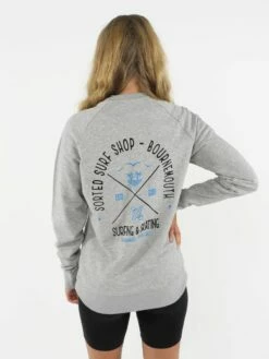 Sorted Surf Shop Arc Sweater - Grey -UK Surfing Equipment Sales Store arc sweater grey2