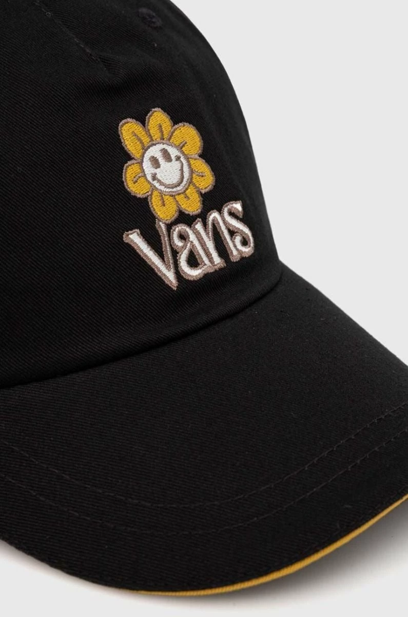 Vans Smiling Flower High Standard 1966 Cap - Black 2 Vans Smiling Flower High Standard 1966 Cap - Black - Image 2