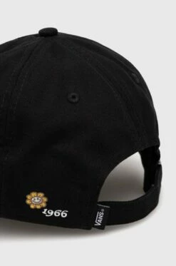 Vans Smiling Flower High Standard 1966 Cap - Black 6 Vans Smiling Flower High Standard 1966 Cap - Black -UK Surfing Equipment Sales Store aw23 cau067 99x f3