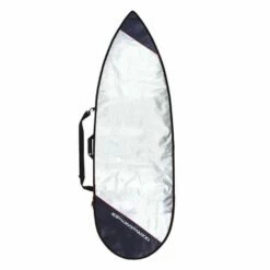 Ocean And Earth Barry Basic Shortboard Cover - Silver/Red