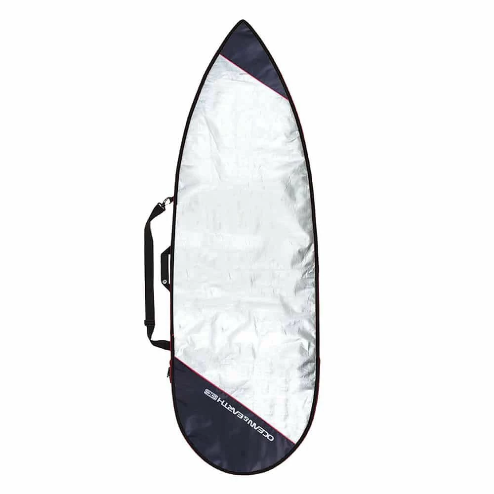 Ocean & Earth Barry Basic 6'4 Short Board Bag Cover - Silver 1 Ocean & Earth Barry Basic 6'4 Short Board Bag Cover - Silver