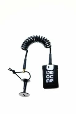 Bulldog Bodyboard Elbow Coil Leash - Black/White