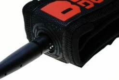 Bulldog 6ft 0 Ankle Surf Leash - Black/Red -UK Surfing Equipment Sales Store bdlan black crimsonred swivel