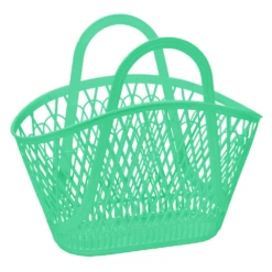 Sun Jellies Betty Basket Tote Bag - Green