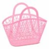 Sun Jellies Betty Basket Tote Bag - Bubblegum Pink