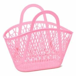 Sun Jellies Betty Basket Tote Bag - Bubblegum Pink