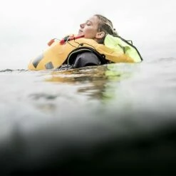 Crewsaver ErgoFit+ 190N Automatic Life Jacket - Navy/Green -UK Surfing Equipment Sales Store c ergofit action4