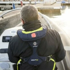 Crewsaver ErgoFit+ 190N Automatic Life Jacket - Navy/Green -UK Surfing Equipment Sales Store c ergofit action5 1