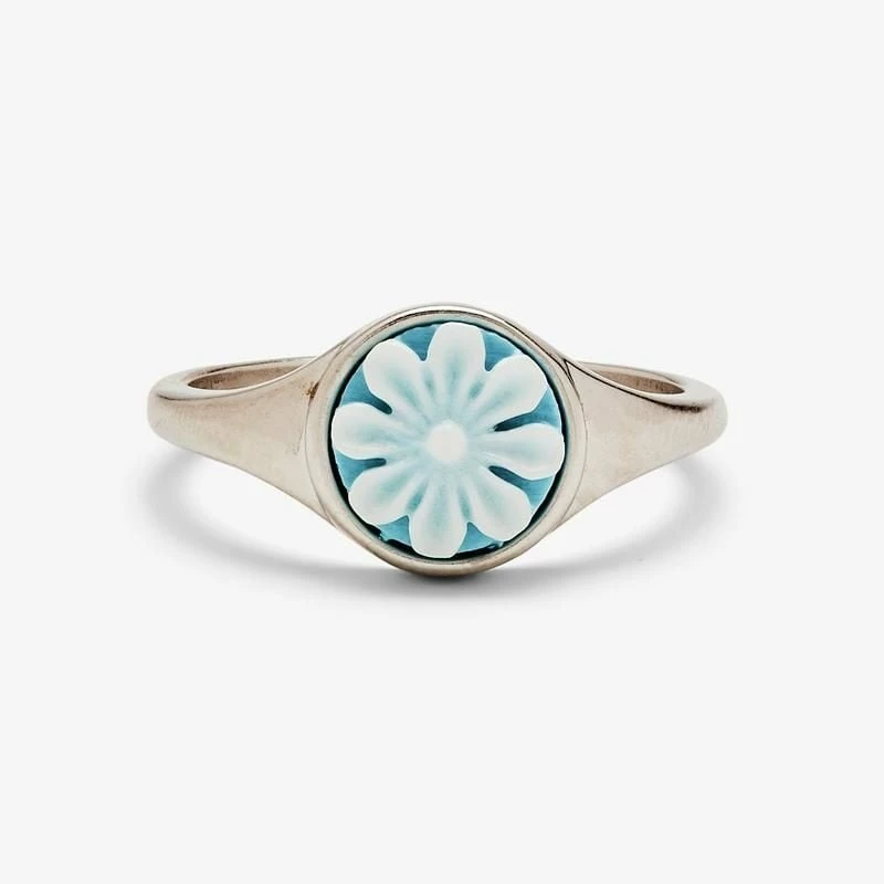 Pura Vida Cameo Ring In Silver 1 Pura Vida Cameo Ring In Silver