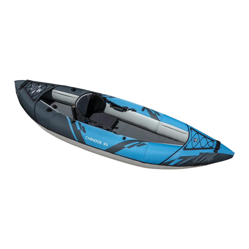 Aquaglide Chinook 90 Inflatable Kayak - Black/Blue 1 Aquaglide Chinook 90 Inflatable Kayak - Black/Blue