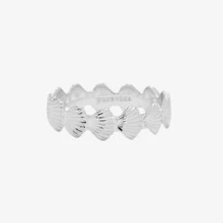 Pura Vida Bracelets Clam Shell Band Ring - Silver