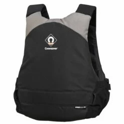 Crewsaver Pro 50N Side Zip Life Jacket - Black/Grey -UK Surfing Equipment Sales Store crewsaverpro50nsz back blackgrey