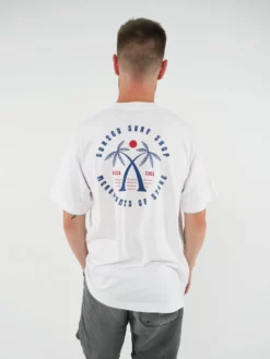 Sorted Surf Shop Crossed Palms T Shirt - White