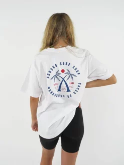 Sorted Surf Shop Crossed Palms T Shirt - White 7 Sorted Surf Shop Crossed Palms T Shirt - White -UK Surfing Equipment Sales Store crossed palms ss 4