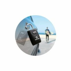 Surflogic Double System Key Safe Lock - Black -UK Surfing Equipment Sales Store cyzmlfk
