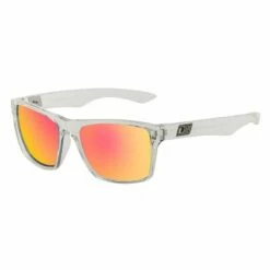 Dirty Dog Vendetta Polarised Sunglasses - Crystal/Red Mirror