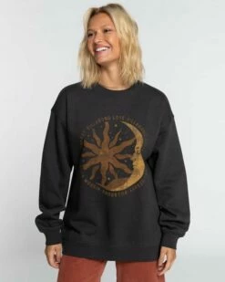Billabong Energy And Wisdom Womens Sweater - Off Black