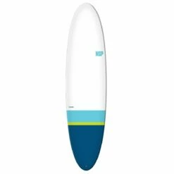 NSP Elements 7ft 6 Funboard Surfboard - Navy Tail Dip -UK Surfing Equipment Sales Store elements funboard ftu tail dip navy deck 2