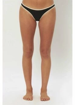 SisstrEvolution Solid Sulu Skimpy Bottom - Black