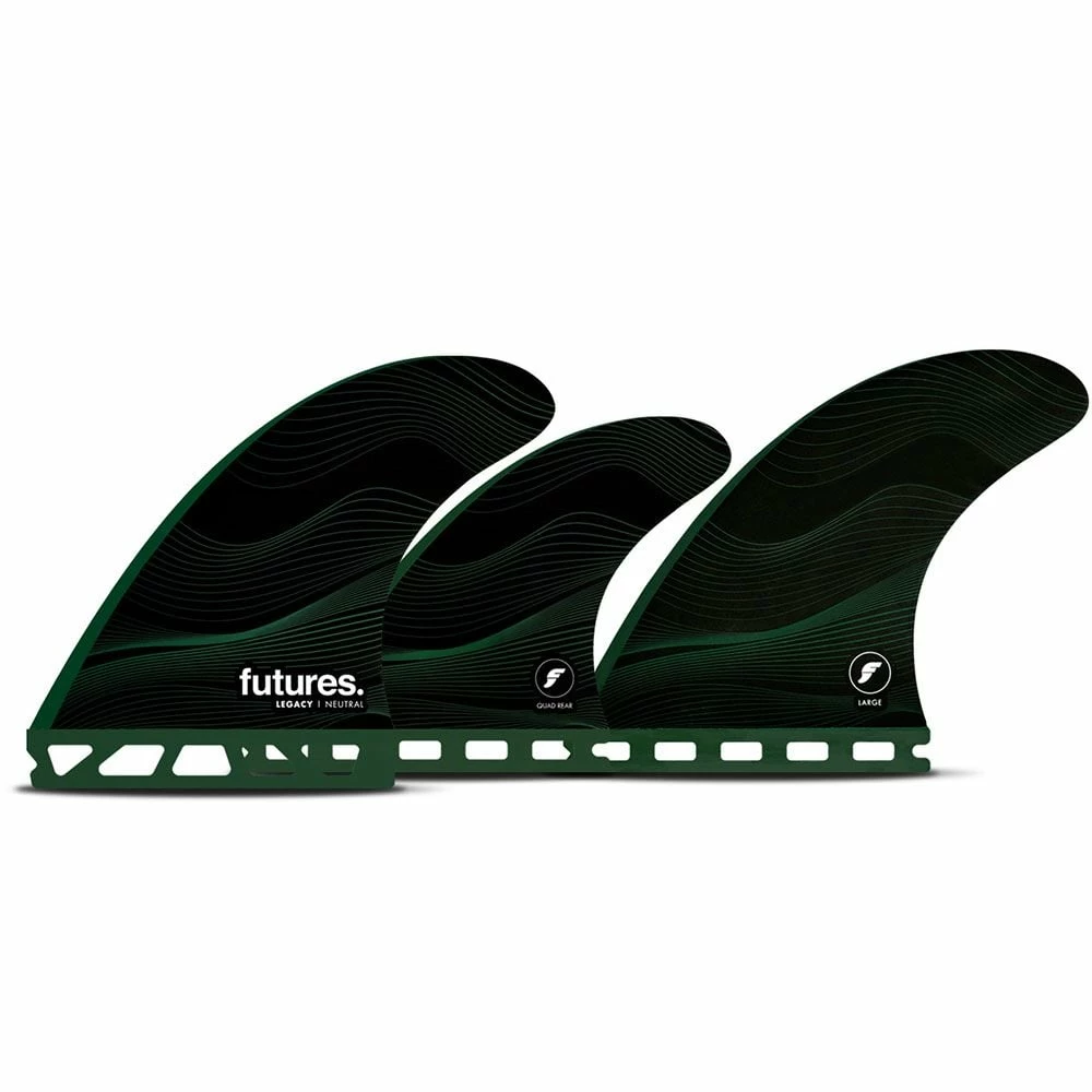 Futures F8 Legacy Series Tri-Quad Fins - Large 1 Futures F8 Legacy Series Tri-Quad Fins - Large