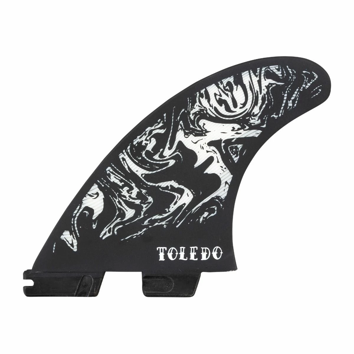 FCS II Filipe Toledo PC Thruster Fins - Black/White 2 FCS II Filipe Toledo PC Thruster Fins - Black/White - Image 2