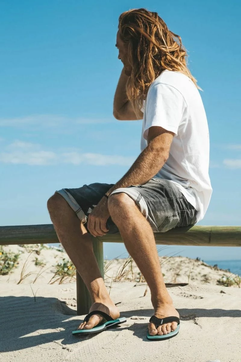 Foamlife Mens Traa Flip Flops - Spearmint 6 Foamlife Mens Traa Flip Flops - Spearmint - Image 6