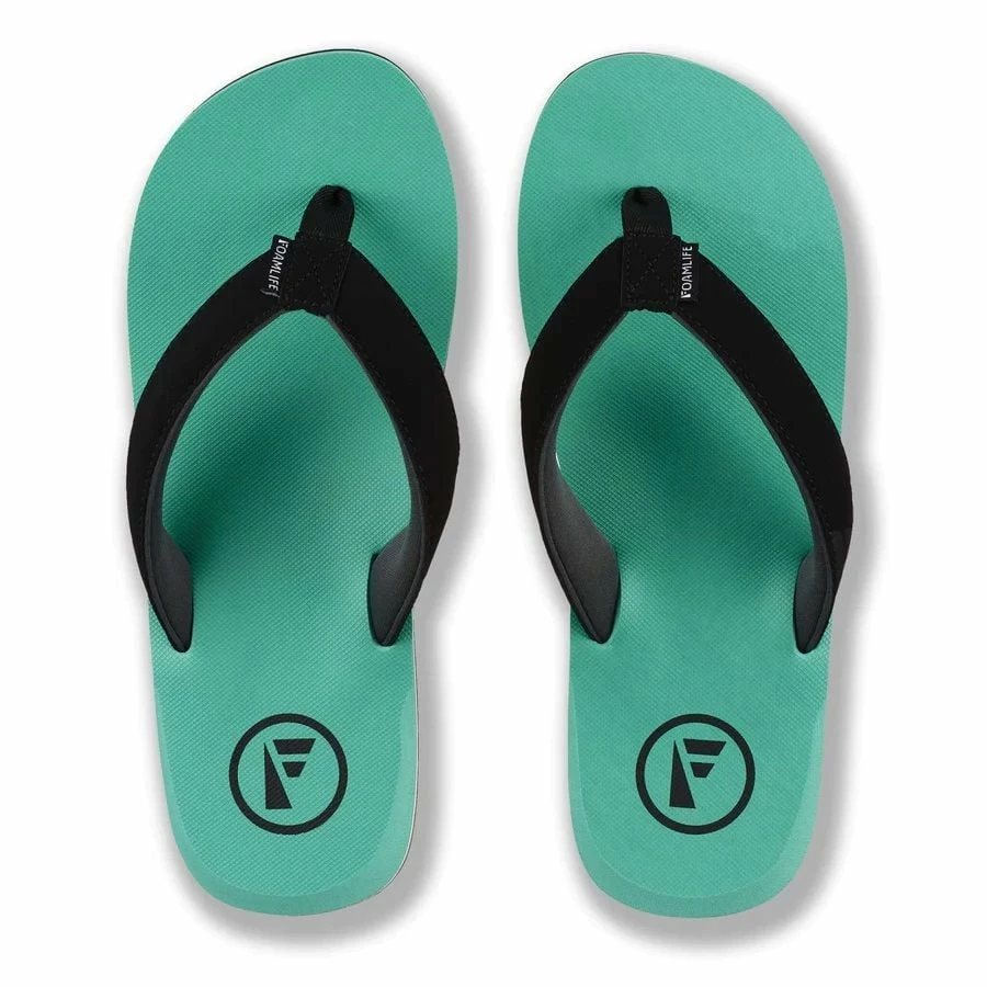 Foamlife Mens Traa Flip Flops - Spearmint 2 Foamlife Mens Traa Flip Flops - Spearmint - Image 2