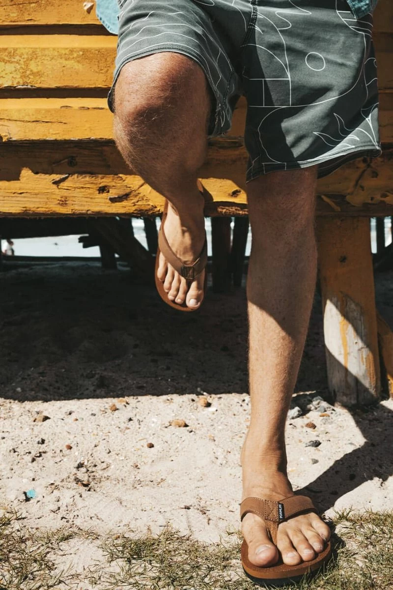 Foamlife Seales Mens Flip Flops - Tan 5 Foamlife Seales Mens Flip Flops - Tan - Image 5