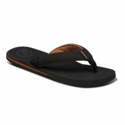 Foamlife Mens Mully Flip Flops - Black