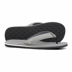 Foamlife Mens Mully Flip Flops - Stone Grey -UK Surfing Equipment Sales Store foamlife ff1ss21005 mully stone grey 3 900x