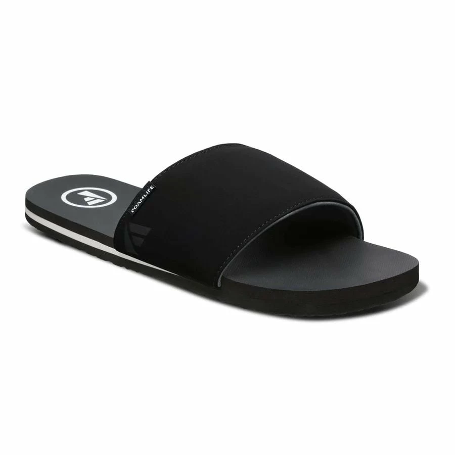 Foamlife Mens Tarlan Slides - Black 1 Foamlife Mens Tarlan Slides - Black