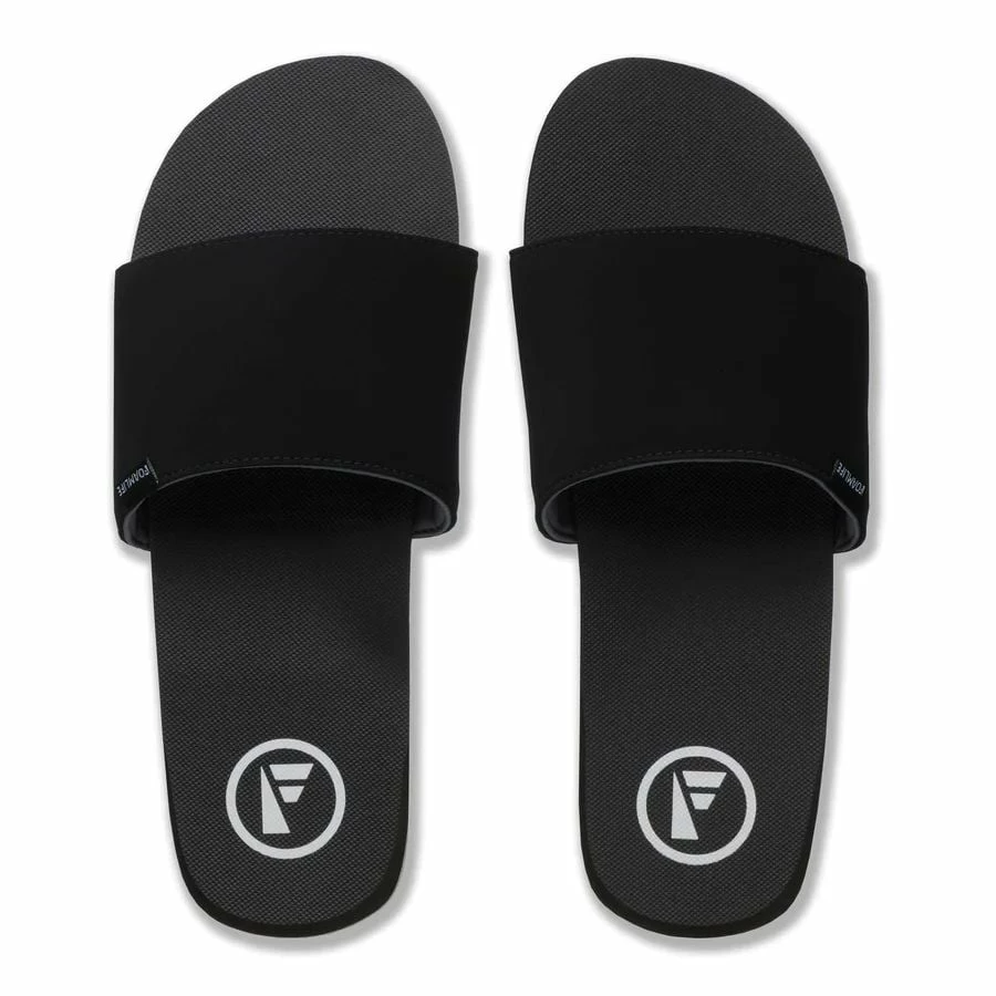 Foamlife Mens Tarlan Slides - Black 4 Foamlife Mens Tarlan Slides - Black - Image 4