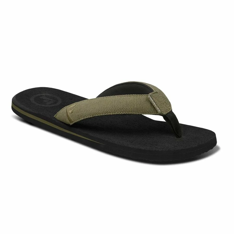 Foamlife Mens Sully Flip Flops - Black 1 Foamlife Mens Sully Flip Flops - Black