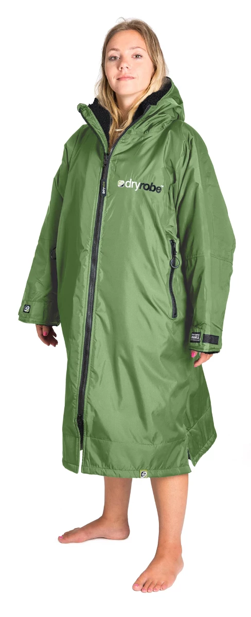 Dryrobe Advanced Long Sleeve - Dark Green 1 Dryrobe Advanced Long Sleeve - Dark Green