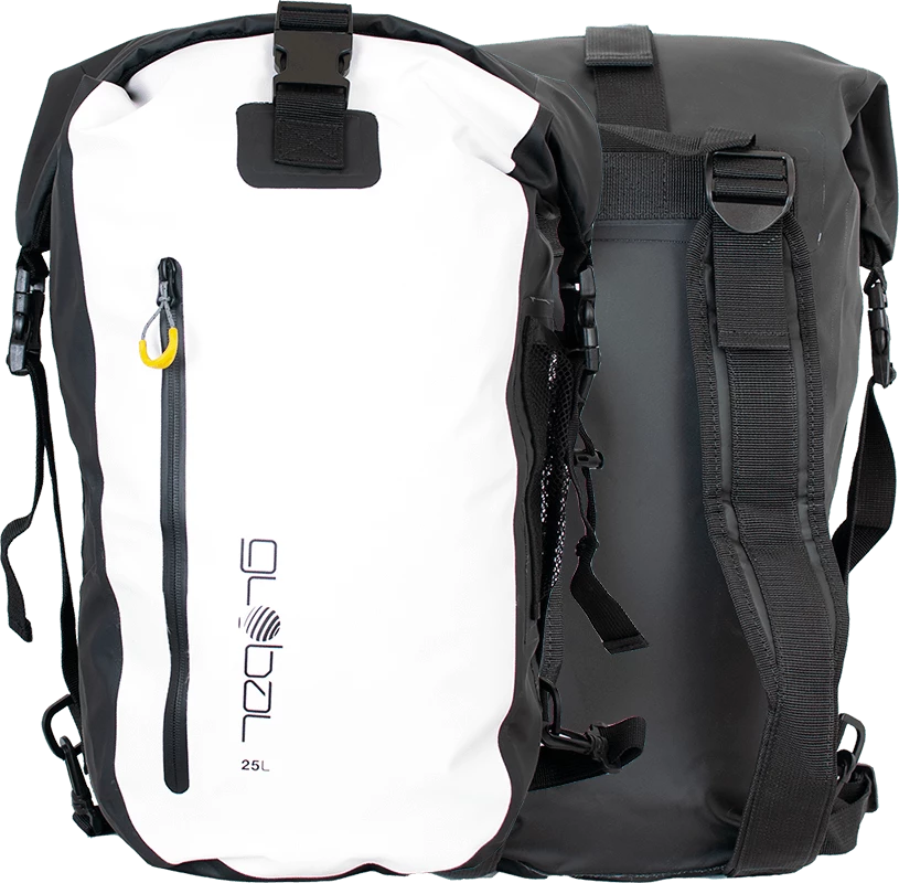 Global 25L Dry Bag - White 1 Global 25L Dry Bag - White