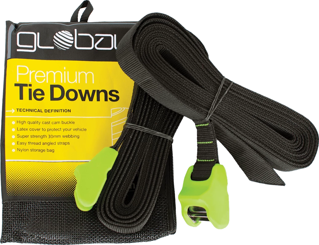 Global 5m Tie Downs - Black 1 Global 5m Tie Downs - Black