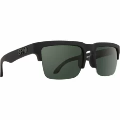 SPY Helm 50/50 Soft Matte Black Polarised Sunglasses - HD Plus Grey Green
