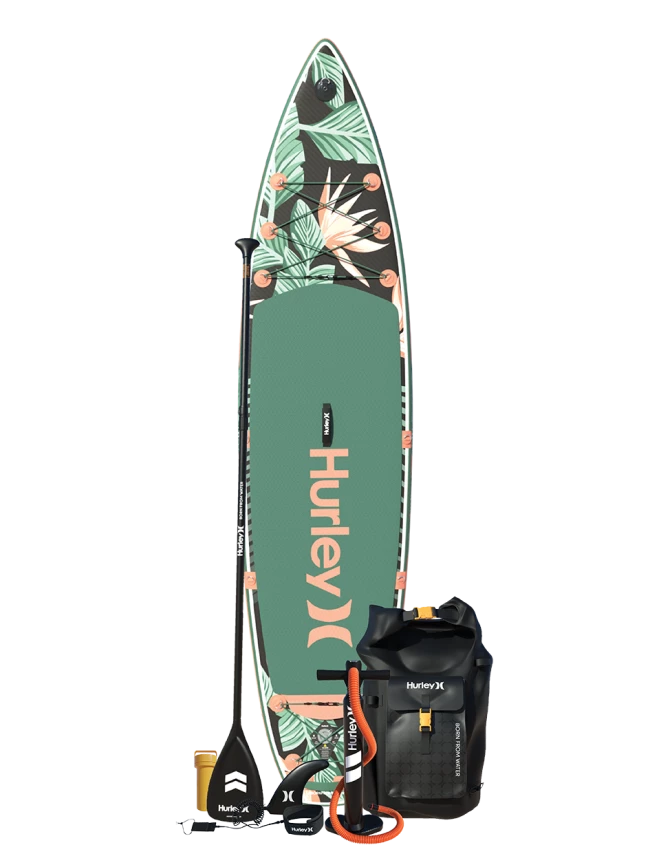Hurley ApexTour Shock Wave 11' 8" Inflatable Paddleboard Set 1 Hurley ApexTour Shock Wave 11' 8" Inflatable Paddleboard Set