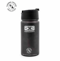 Ocean And Earth 350ml Insulated Flip Lid Coffee Mug - Black
