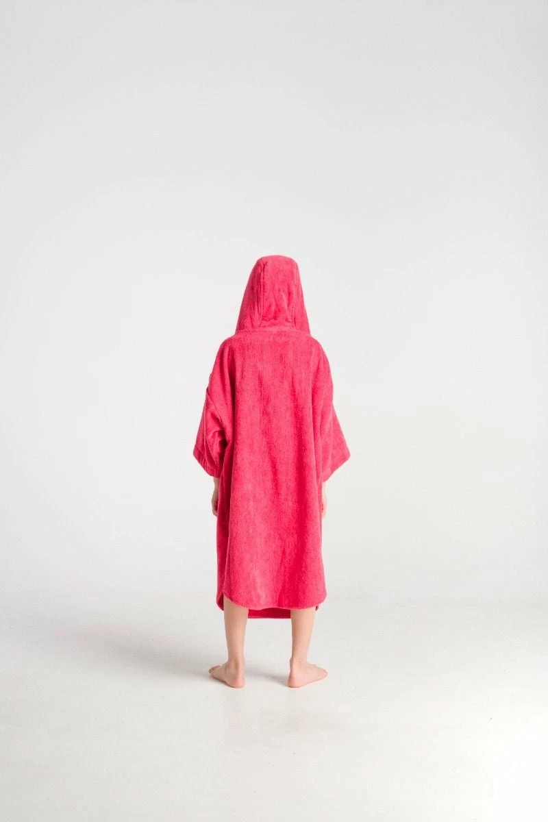 Robie Robes Original Junior Long Sleeve Changing Robe - Coral 2 Robie Robes Original Junior Long Sleeve Changing Robe - Coral - Image 2