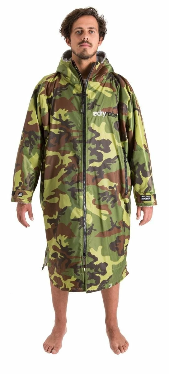 Dryrobe Advanced Long Sleeve - Camo/Grey 1 Dryrobe Advanced Long Sleeve - Camo/Grey