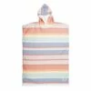 Ocean And Earth Youth Sunkissed Hooded Poncho - Pastel Stripe