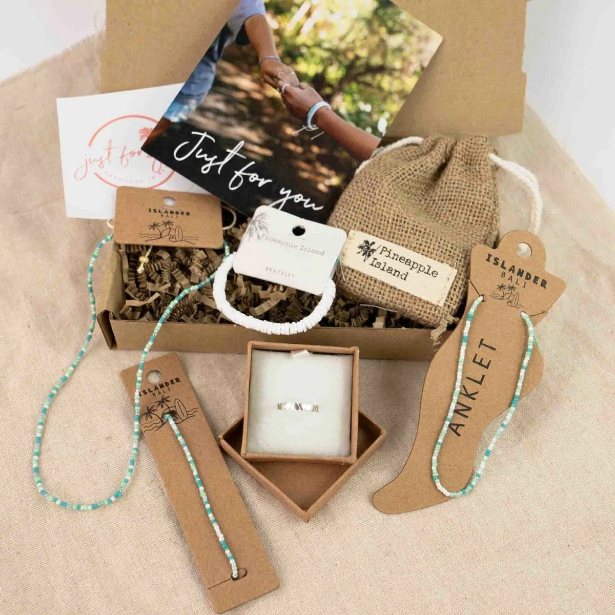 Pineapple Island Letterbox Box Gift Set For Her - Turquoise 2 Pineapple Island Letterbox Box Gift Set For Her - Turquoise - Image 2