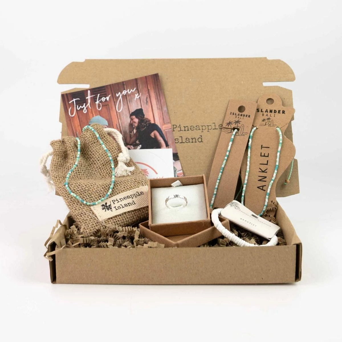 Pineapple Island Letterbox Box Gift Set For Her - Turquoise 1 Pineapple Island Letterbox Box Gift Set For Her - Turquoise